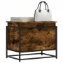 Caja de almacenaje con tapa madera roble ahumado 60x40x51,5 cm de , Cestas para almacenaje - Ref: Foro24-848796, Precio: 55,5...