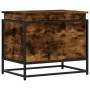 Caja de almacenaje con tapa madera roble ahumado 60x40x51,5 cm de , Cestas para almacenaje - Ref: Foro24-848796, Precio: 55,5...