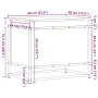 Caja de almacenaje con tapa madera roble ahumado 60x40x51,5 cm de , Cestas para almacenaje - Ref: Foro24-848796, Precio: 55,5...