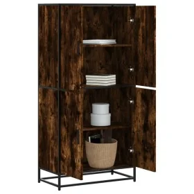 Aparador alto madera de ingeniería roble ahumado 68x35x139 cm de , Aparadores - Ref: Foro24-3300832, Precio: 129,48 €, Descue...