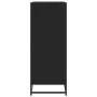 Zapatero de madera de ingeniería y metal negro 75x38x97,5 cm de , Zapateros y organizadores de calzado - Ref: Foro24-3300870,...