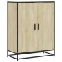 Zapatero de madera y metal roble Sonoma 75x38x97,5 cm de , Zapateros y organizadores de calzado - Ref: Foro24-3300866, Precio...