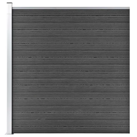 Panel de valla WPC negro 175x186 cm de vidaXL, Paneles de vallas - Ref: Foro24-148973, Precio: 397,68 €, Descuento: %