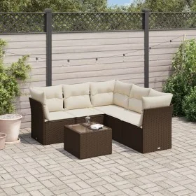 Set sofás de jardín 6 piezas y cojines ratán sintético marrón de , Conjuntos de jardín - Ref: Foro24-3217633, Precio: 402,58 ...
