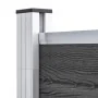 Panel de valla WPC negro 175x186 cm de vidaXL, Paneles de vallas - Ref: Foro24-148973, Precio: 397,68 €, Descuento: %