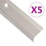 Perfiles de peldaños forma de L 10 uds aluminio champán 67 cm by , Stairs - Ref: Foro24-146798, Price: 26,60 €, Discount: %
