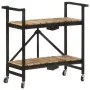 Carrito de cocina de madera maciza de mango 87x36x81 cm de , Carros de cocina y comedor - Ref: Foro24-321710, Precio: 139,21 ...