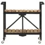 Carrito de cocina de madera maciza de mango 87x36x81 cm de , Carros de cocina y comedor - Ref: Foro24-321710, Precio: 139,21 ...