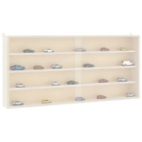 Vitrina de madera para coleccionistas con puertas 80x8,5x37 cm de , Estantes y estanterías - Ref: Foro24-4017387, Precio: 75,...