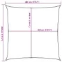 Toldo de vela cuadrado HDPE naranja 160 g/m² 4,5x4,5 m de , Sombrillas - Ref: Foro24-311662, Precio: 43,02 €, Descuento: %