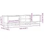 Mueble de TV madera de ingeniería y metal negro 160x35x41 cm de , Muebles TV - Ref: Foro24-848844, Precio: 113,69 €, Descuent...
