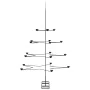 Árbol de Navidad para decoración metal negro 140 cm de , Arboles de navidad - Ref: Foro24-4018964, Precio: 71,41 €, Descuento: %