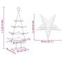 Árbol de Navidad para decoración metal negro 140 cm de , Arboles de navidad - Ref: Foro24-4018964, Precio: 71,41 €, Descuento: %