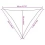 Toldo de vela HDPE azul 160 g/m² 2,5x2,5x3,5 m de , Sombrillas - Ref: Foro24-311526, Precio: 17,76 €, Descuento: %