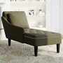 Tumbona almohada reposabrazo derecho cuero verde militar de , Divanes - Ref: Foro24-4009859, Precio: 137,50 €, Descuento: %