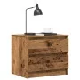 Mesita de noche 2 uds madera ingeniería envejecida 50x40x43.5cm de , Mesitas de noche - Ref: Foro24-856519, Precio: 94,14 €, ...