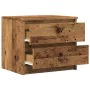Mesita de noche 2 uds madera ingeniería envejecida 50x40x43.5cm de , Mesitas de noche - Ref: Foro24-856519, Precio: 94,14 €, ...