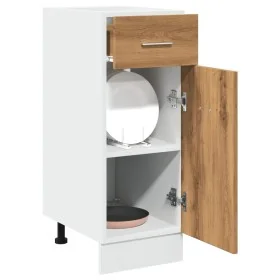 Armario inferior cajón madera roble artisan 30x46x81,5 cm de , Armarios de cocina - Ref: Foro24-856081, Precio: 64,61 €, Desc...