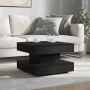 Mesa de centro giratoria 360 grados negro 50x50x34,5 cm de , Mesas de centro - Ref: Foro24-858471, Precio: 60,25 €, Descuento: %