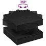 Mesa de centro giratoria 360 grados negro 50x50x34,5 cm de , Mesas de centro - Ref: Foro24-858471, Precio: 60,25 €, Descuento: %