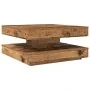 Mesa de centro giratoria 360 grados envejecida 70x70x34,5 cm de , Mesas de centro - Ref: Foro24-858486, Precio: 84,35 €, Desc...