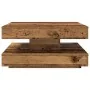 Mesa de centro giratoria 360 grados envejecida 70x70x34,5 cm de , Mesas de centro - Ref: Foro24-858486, Precio: 84,35 €, Desc...