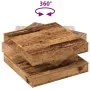 Mesa de centro giratoria 360 grados envejecida 70x70x34,5 cm de , Mesas de centro - Ref: Foro24-858486, Precio: 84,35 €, Desc...