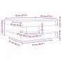 Mesa de centro giratoria 360 grados envejecida 70x70x34,5 cm de , Mesas de centro - Ref: Foro24-858486, Precio: 84,35 €, Desc...