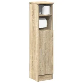 Mueble de baño con portarrollos roble Sonoma 20,5x22x90 cm de , Muebles de baño - Ref: Foro24-858499, Precio: 36,38 €, Descue...