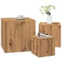Mesas auxiliares 3 uds madera de ingeniería roble artisan by , Side tables - Ref: Foro24-856677, Price: 84,29 €, Discount: %