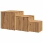 Mesas auxiliares 3 uds madera de ingeniería roble artisan by , Side tables - Ref: Foro24-856677, Price: 84,29 €, Discount: %