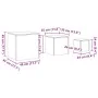 Mesas auxiliares 3 uds madera de ingeniería roble artisan by , Side tables - Ref: Foro24-856677, Price: 84,29 €, Discount: %