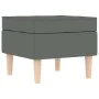 Sillón con taburete reposapiés tela gris oscuro de , Sillones - Ref: Foro24-3307990, Precio: 300,60 €, Descuento: %
