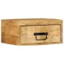 Mesitas de noche de pared 2 uds madera maciza de mango rugosa de , Mesitas de noche - Ref: Foro24-4017455, Precio: 143,63 €, ...