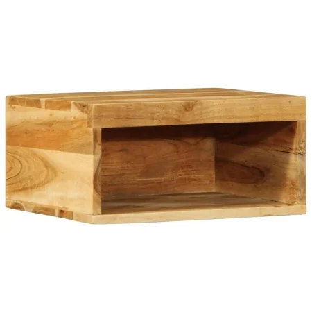 Mueble de TV de pared madera maciza de acacia 40x30x19 cm by , CD and DVD storage - Ref: Foro24-4017469, Price: 41,84 €, Disc...
