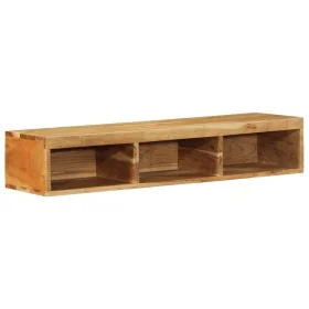 Mueble de TV de pared madera maciza de acacia 100x30x19 cm de , Almacenamiento para CD y DVD - Ref: Foro24-4017481, Precio: 9...