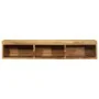 Mueble de TV de pared madera maciza de acacia 100x30x19 cm de , Almacenamiento para CD y DVD - Ref: Foro24-4017481, Precio: 9...