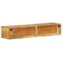 Mueble de TV de pared madera maciza de acacia 100x30x19 cm de , Almacenamiento para CD y DVD - Ref: Foro24-4017481, Precio: 9...