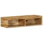 Mueble de TV de pared madera maciza de mango rugosa 80x30x19 cm de , Almacenamiento para CD y DVD - Ref: Foro24-4017476, Prec...