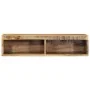 Mueble de TV de pared madera maciza de mango rugosa 80x30x19 cm de , Almacenamiento para CD y DVD - Ref: Foro24-4017476, Prec...