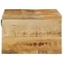 Mueble de TV de pared madera maciza de mango rugosa 80x30x19 cm de , Almacenamiento para CD y DVD - Ref: Foro24-4017476, Prec...