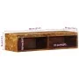 Mueble de TV de pared madera maciza de mango rugosa 80x30x19 cm de , Almacenamiento para CD y DVD - Ref: Foro24-4017476, Prec...