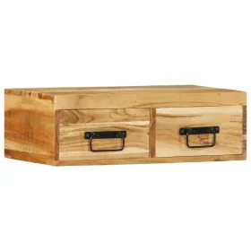 Mueble de TV de pared madera maciza de acacia 60x30x19 cm de , Almacenamiento para CD y DVD - Ref: Foro24-4017460, Precio: 70...