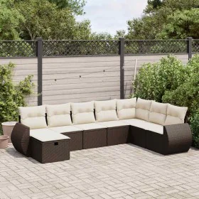Set sofás de jardín 8 piezas y cojines ratán sintético marrón de , Conjuntos de jardín - Ref: Foro24-3325639, Precio: 509,36 ...