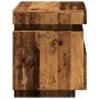 Mesita de noche luces LED 2 uds madera envejecida 40x39x48,5 cm de , Mesitas de noche - Ref: Foro24-857659, Precio: 120,42 €,...