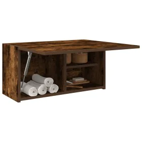 Mueble de pared baño madera ingeniería roble ahumado 60x25x30cm de , Tocadores de baño - Ref: Foro24-860062, Precio: 46,43 €,...