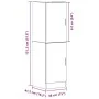 Mueble de cocina madera ingeniería envejecida 38x41,5x131,5 cm de , Armarios de cocina - Ref: Foro24-860119, Precio: 103,29 €...
