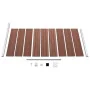 Panel de valla WPC marrón 95x186 cm de vidaXL, Paneles de vallas - Ref: Foro24-148977, Precio: 156,08 €, Descuento: %