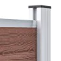 Panel de valla WPC marrón 95x186 cm de vidaXL, Paneles de vallas - Ref: Foro24-148977, Precio: 156,08 €, Descuento: %