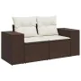 Set de sofás de jardín 9 pzas y cojines ratán sintético marrón de , Conjuntos de jardín - Ref: Foro24-3326774, Precio: 671,04...